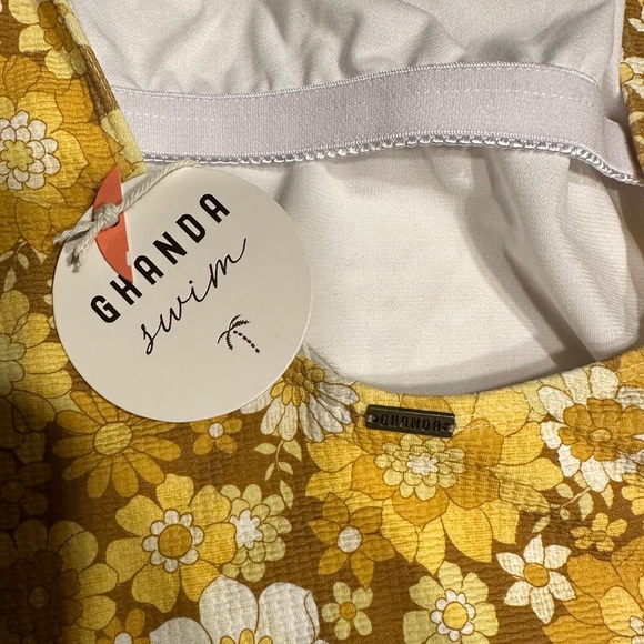 ✰ NWT Ghanda Sadie One Piece Retro Swimsuit 14 ✰ - Picture 5 of 6